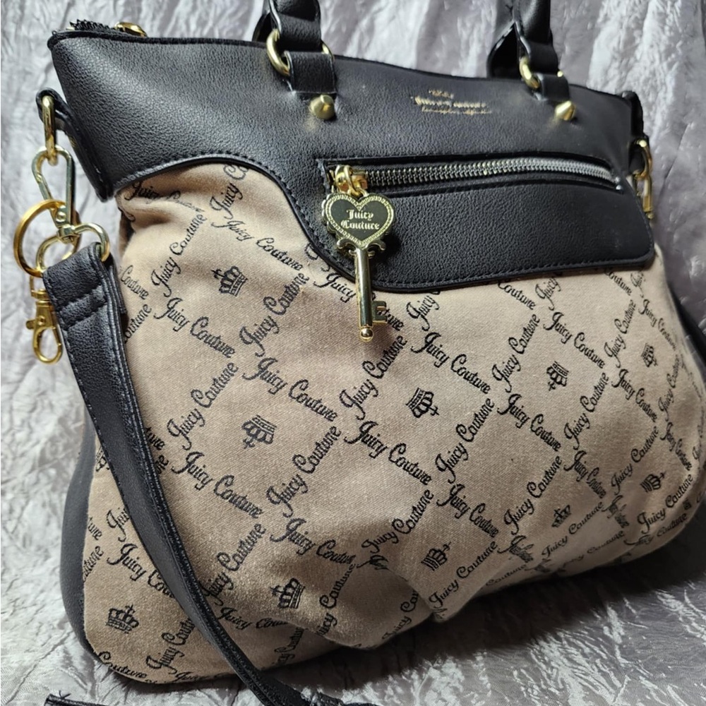 Juicy Couture Black and Tan Women's Bag